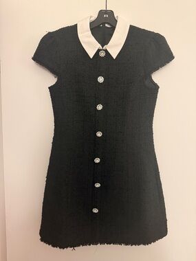 Capsleeve Tweed Minidress